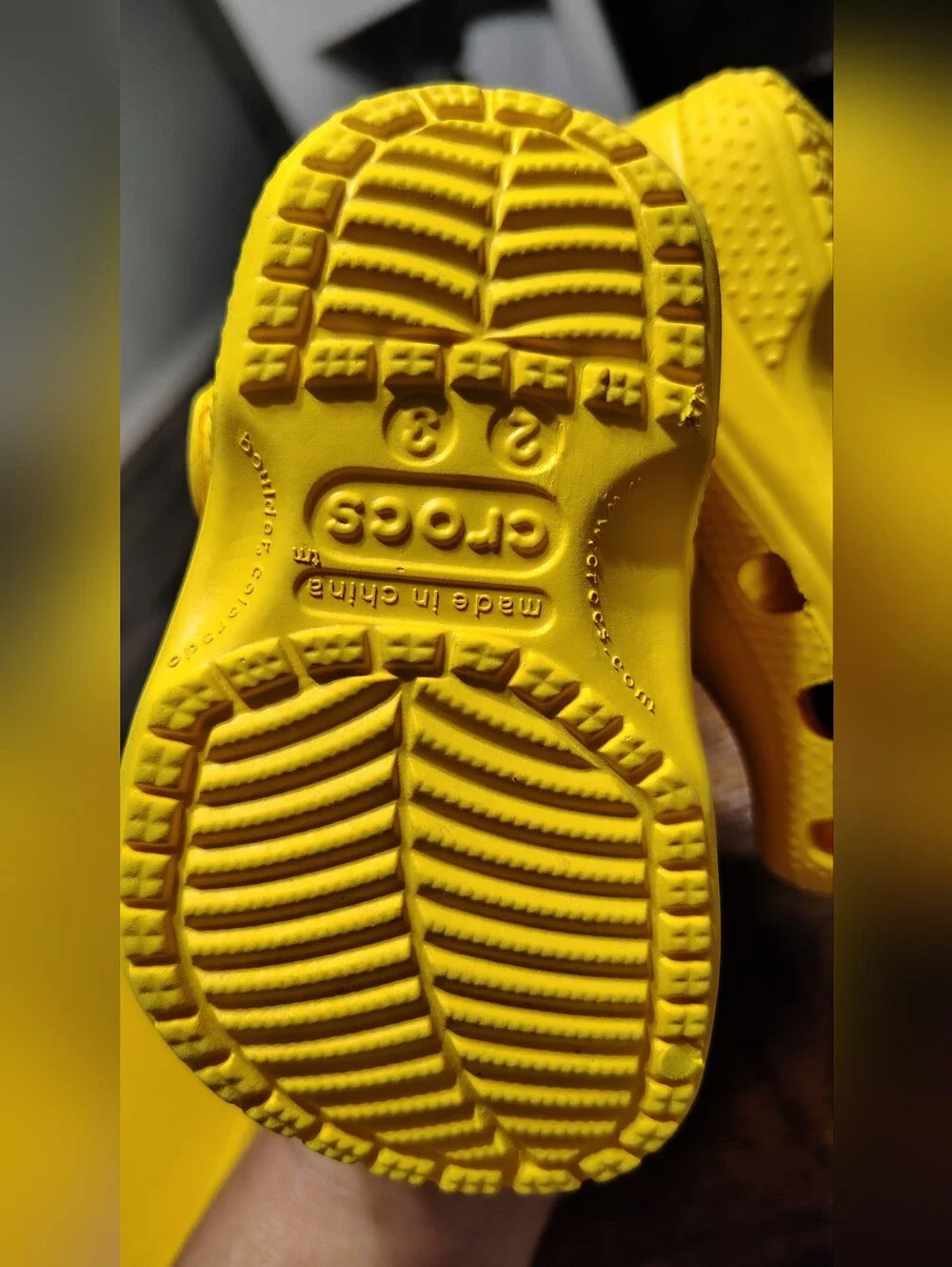 Crocs Yellow Garden with Flower Charm Size 2/3